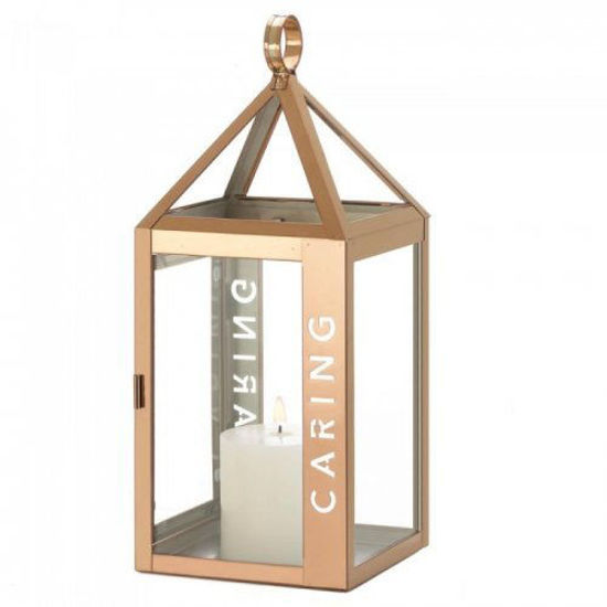 Picture of Large Rose Metal Caring Lantern