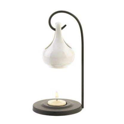 Picture of White Tear Drop Oil Warmer