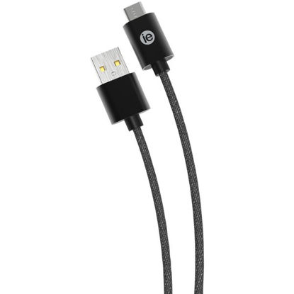 Picture of Iessentials Braided Usb-c To Usb-a Cable&#44; 10ft (black)