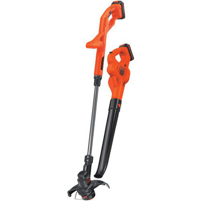 Picture of Black &amp; Decker 20-volt Max 10&amp;quot; String Trimmer And Edger&#44; Hard Surface Sweeper &amp;amp; 2 Batteries Combo Kit