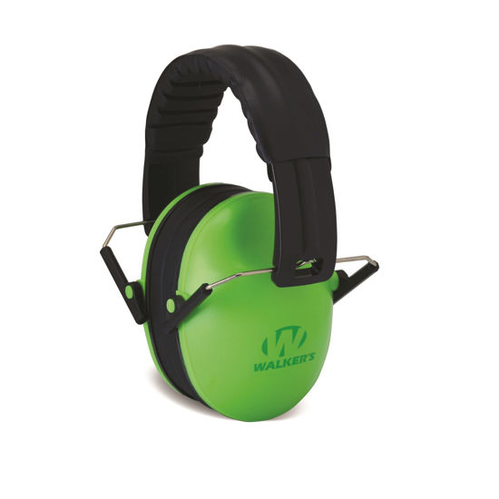 Picture of Walkers Kid Passive Folding Muff-23dB NRR-Lime Green