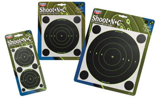 Picture of Birchwood Casey Shoot-N-C 3 inch Taget Bull 12 Sheet Pack