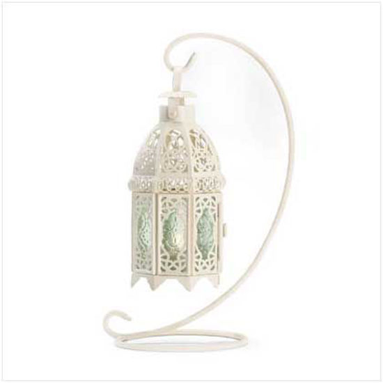 Picture of White Fancy Lantern W/stand