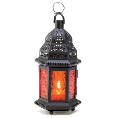 Picture of Amber Moroccan Candle Lantern