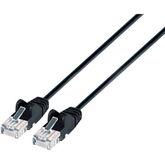 Picture of Intellinet Network Solutions Black Cat-6 Utp Slim Network Patch Cable With Snagless Boots (7 Feet)