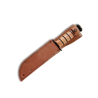Picture of KA-BAR Full-Size Plain Brown Leather Sheath