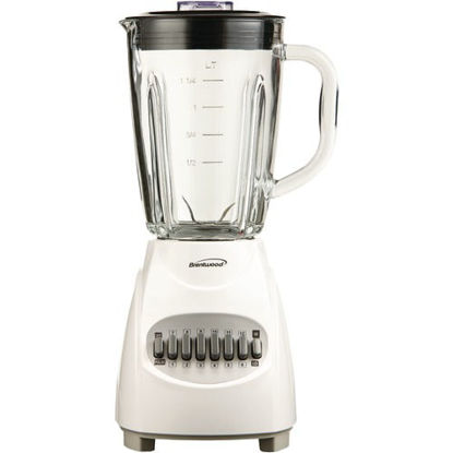 Picture of Brentwood 12-speed Blender With Glass Jar (white)