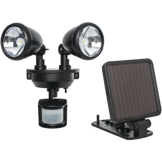 Picture of Maxsa Innovations Solar-powered Dual-head Led Security Spotlight (black)