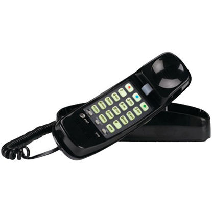 Picture of Att Corded Trimline Phone With Lighted Keypad (black)