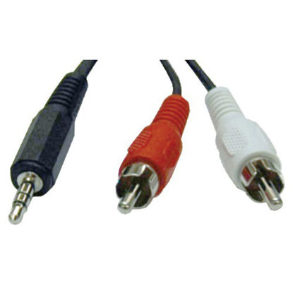 Picture of Tripp Lite 3.5mm Stereo To 2 Rca Audio Y-splitter Adapter (12ft)
