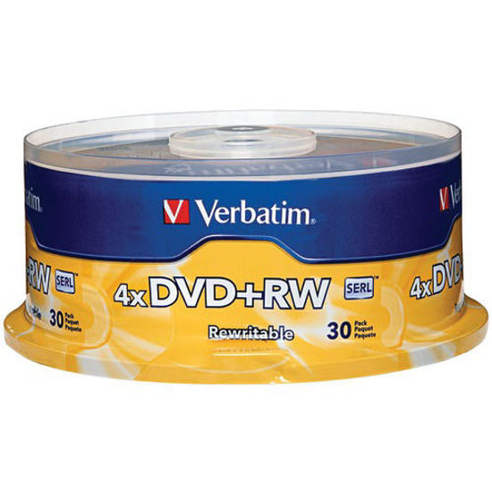 Picture of Verbatim 4.7gb 4x Dvd+rws&#44; 30-ct Spindle