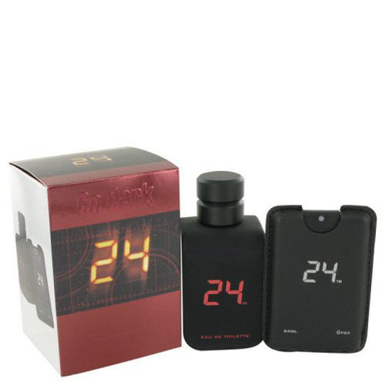 Picture of 24 Go Dark The Fragrance By Scentstory Eau De Toilette Spray + .8 Oz Mini Pocket Spray 3.4 Oz