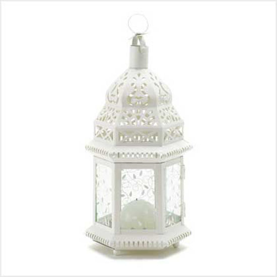 Picture of White Moroccan Lantern
