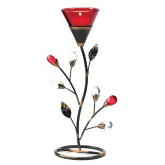 Picture of Ruby Blossom Tealight Holder
