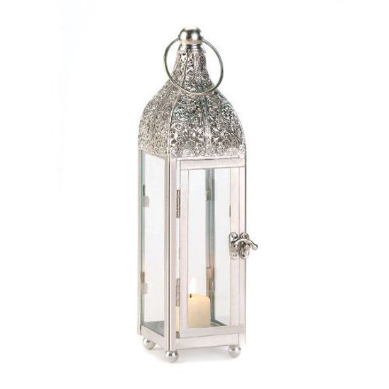 Picture of Polished Metal Candle Lantern