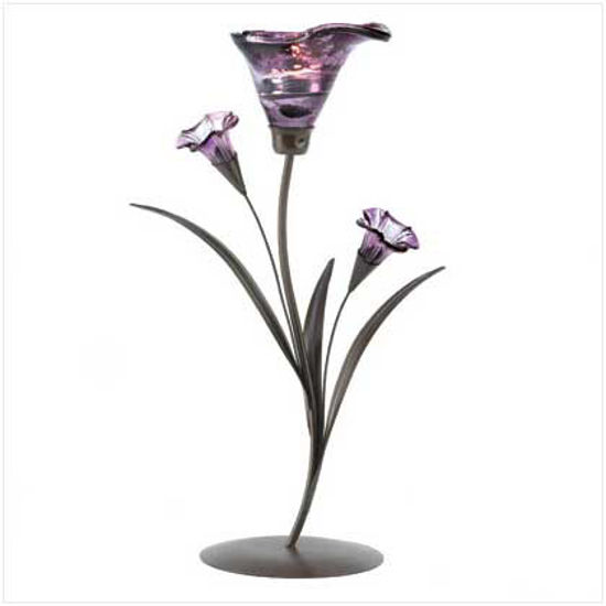Picture of Glass Lily Tealight Candleholder