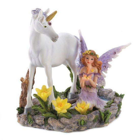 Picture of Fairy And Unicorn Statue