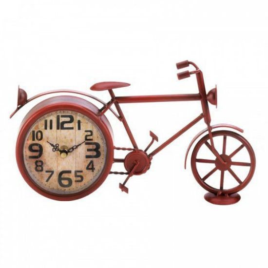 Picture of Vintage Red Bike Desk Clock