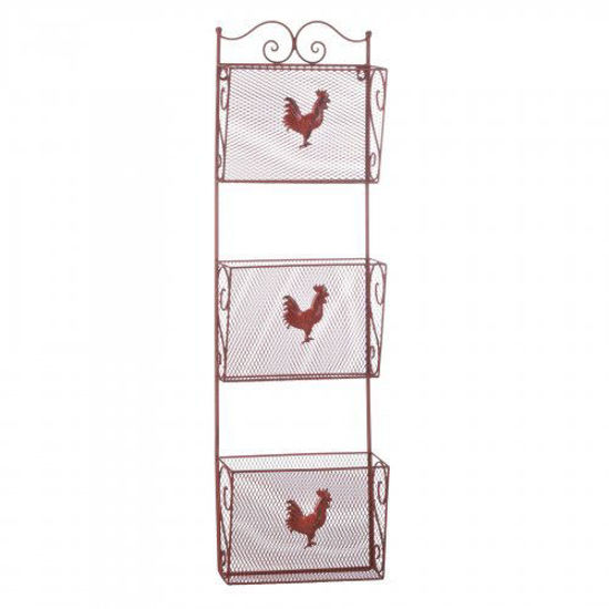 Picture of Red Rooster Triple Basket Organizer
