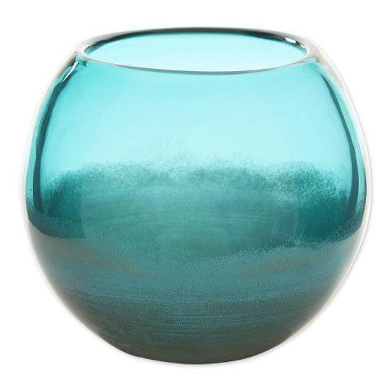 Picture of Small Aqua Fish Bowl Vase