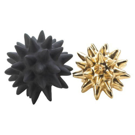 Picture of Storico Black And Gold Spike Sculptures