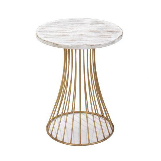 Picture of Santa Barbara Round Gold Accent Table