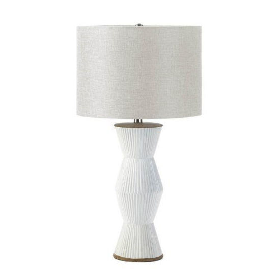 Picture of Gable White Ridges Table Lamp