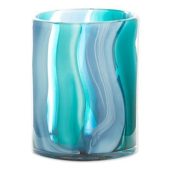 Picture of Small Blue Cylinder Glass Vase