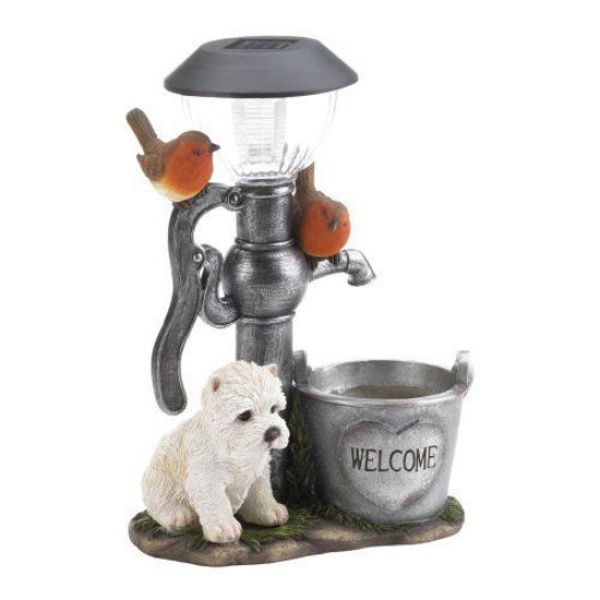 Picture of Little Pup And Water Pump Solar Light