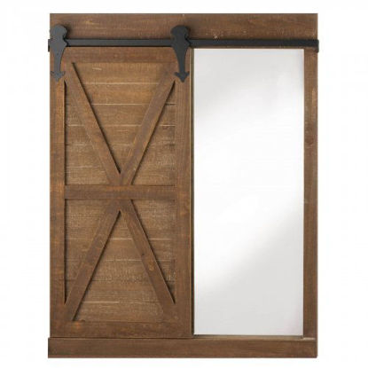 Picture of Chalkboard And Mirror With Barn Door
