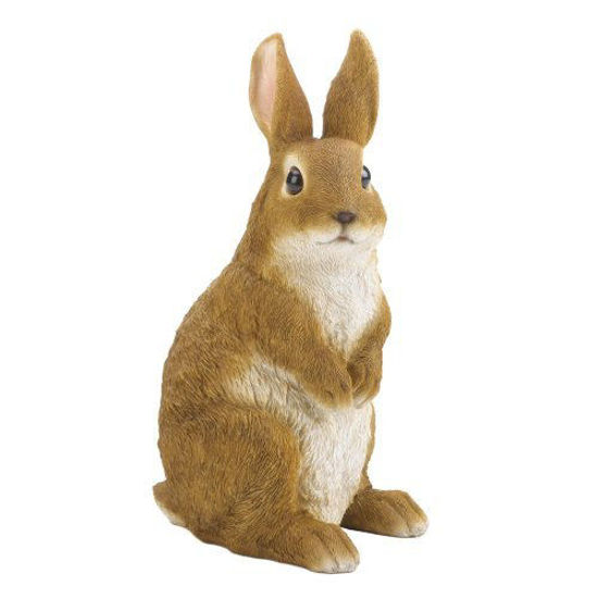 Picture of Curiously Cute Bunny Garden Figurine