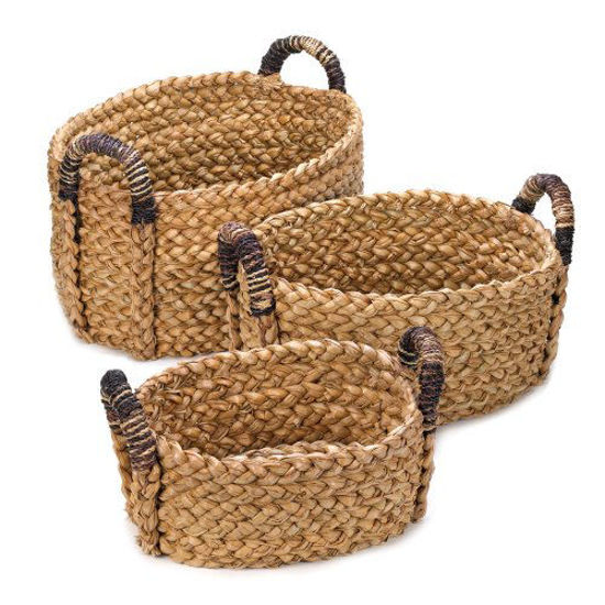Picture of Straw Nesting Baskets With Handles