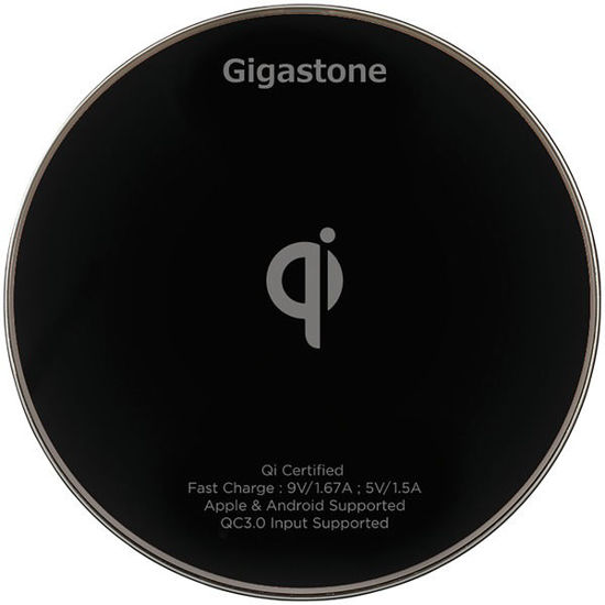 Picture of Gigastone Ga-9600 Qi Certified Fast Wireless Charger (black)
