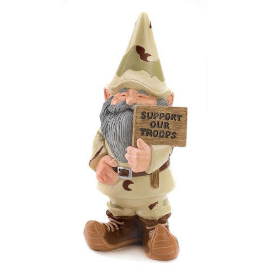 Picture of Support Our Troops Garden Gnome