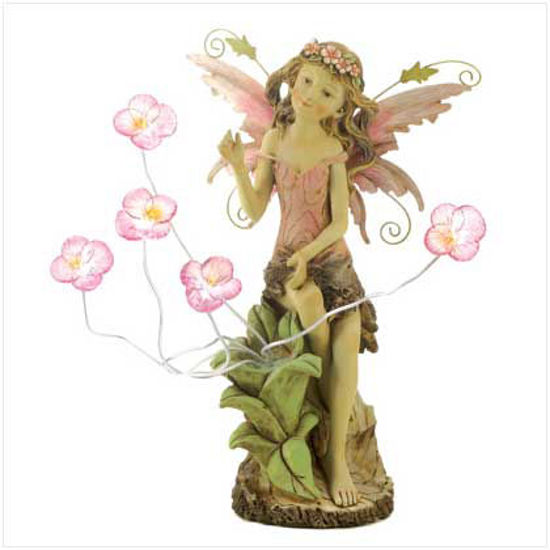 Picture of Peony Fairy Solar Statue