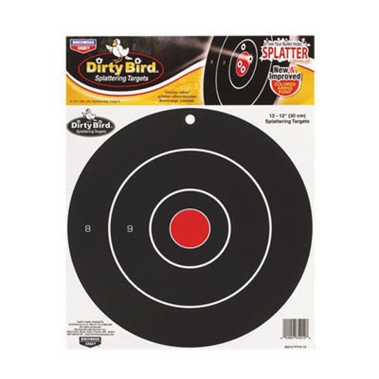 Picture of Birchwood Casey Dirty Bird Target 12 inch Bull 12 Pack